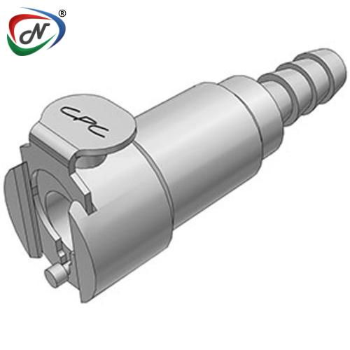 CPC Quick Connect & Disconnect Solutions 17200 1/4 Hose Barb Valved In-Line Coupling Body (MCD1704 NSF) NSSP004250