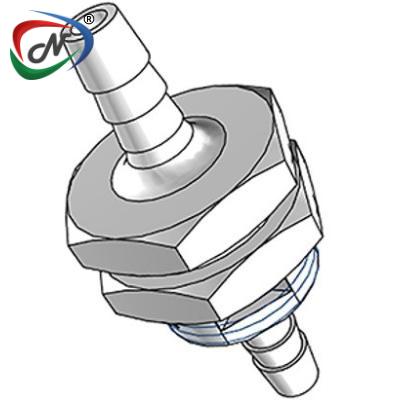  BHU2202 1/8 Hose Barb X 1/8 Hose Barb Acetal Panel Mount Fitting Union