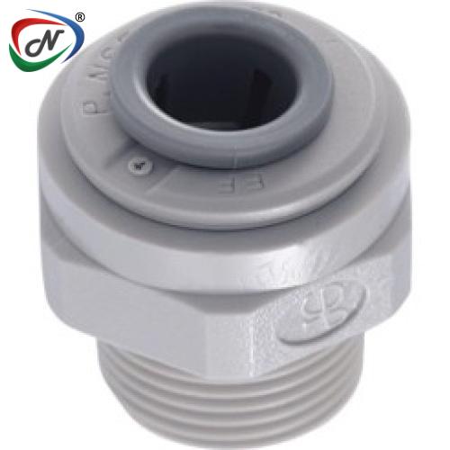 John Guest PI010802S John Guest Straight Adaptor (BSPT Thread) 1/4 NSSP003525