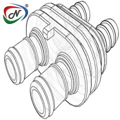  DPCD22004 1/4 Hose Barb Valved In-Line Coupling Insert