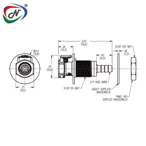 CPC Quick Connect & Disconnect Solutions EFCD16412 Polypropylene Coupling Body NSSP005021