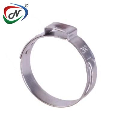  SUS 304 Stepless Hardware Accessory Single Ear Hose Clamp