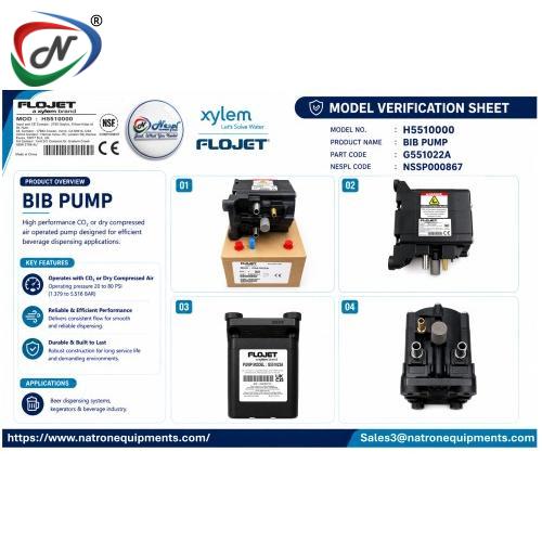 FLOJET / XYLEM PUMPS G-551022A FLOJET BIB PUMP AIR DRIVEN PUMP NSSP000867