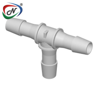  HT12 Tee Fitting, 3/8 HB X 3/8 HB X 3/8 HB, Natural Polypropylene