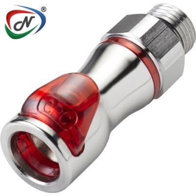  LQ4D10006RED Everis 3/8 NPT Valved Liquid Cooling Coupling Body, Warm Red