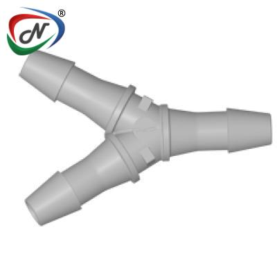  HY8 Y Fitting, 1/4 HB X 1/4 HB X 1/4 HB, Natural Polypropylene