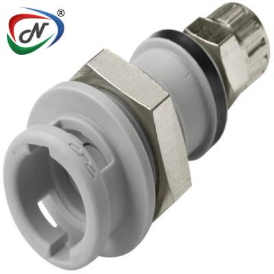  NS2D120412 1/4 PTF Valved Panel Mount Coupling Body