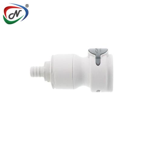 CPC Quick Connect & Disconnect Solutions NSHD17008 1/2 Hose Barb Valved In-Line Coupling Body NCPC167