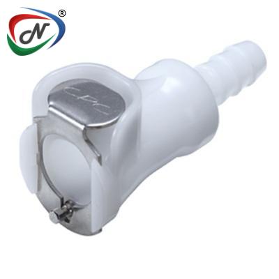  PLC17004 1/4 Hose Barb Non-Valved In-Line Acetal Coupling Body