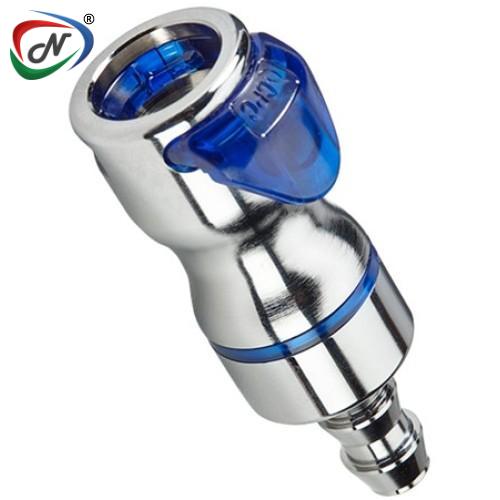 CPC Quick Connect & Disconnect Solutions LQ6D17008VBLU 1/2 HB Valved In-Line Body - Blue, FKM Seal NSSP006472