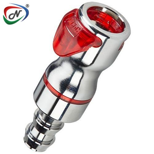 CPC Quick Connect & Disconnect Solutions LQ6D17008VRED 1/2 HB Valved In-Line Body - Red, FKM Seal NSSP006473