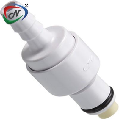  PLCD2200406 1/4 Hose Barb Valved In-Line Insert ABS PLC