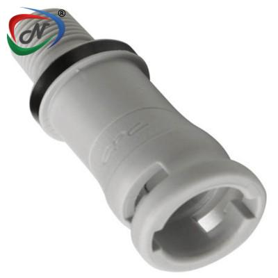  NS2D100212V 1/8 NPT Valved Molded Grey Polypropylene Coupling Body FKM Seal