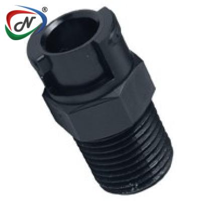  SMPTD02BLK 1/8 NPT VALVED COUPLING ACETAL DYED BLACK BODY